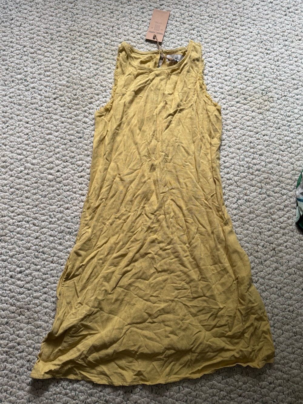 Thread & Supply Sleeveless Mustard Dress
